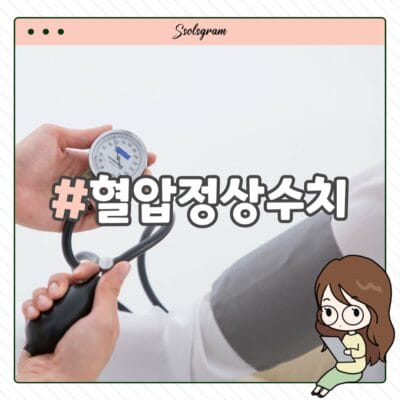 혈압정상수치 및 혈압낮추는법